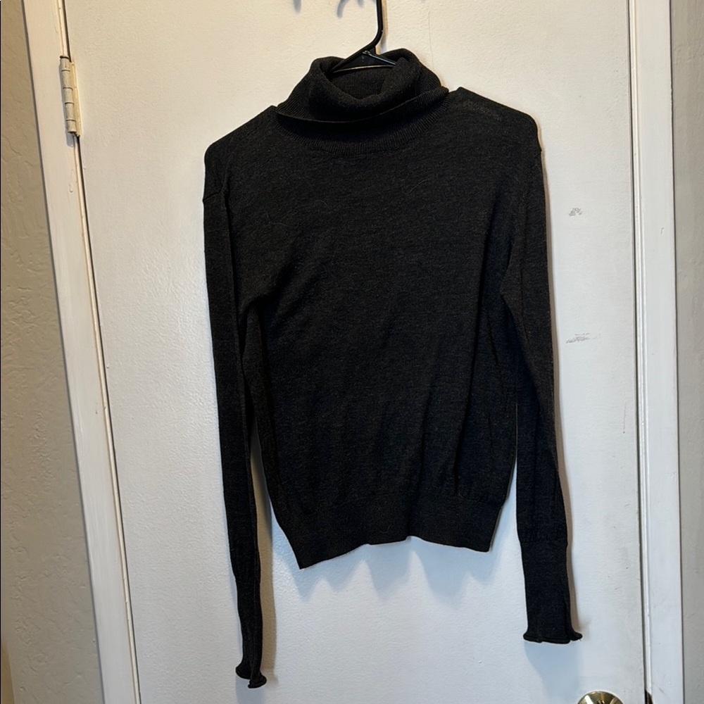 Zara Dark Gray Turtleneck Sweater